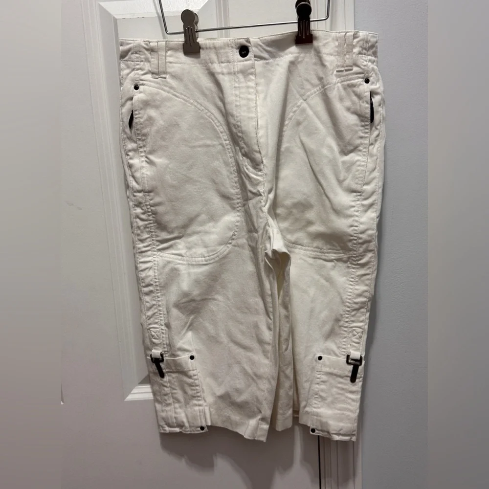 Jamie Sadock White golf Shorts with Silver Accent size 6